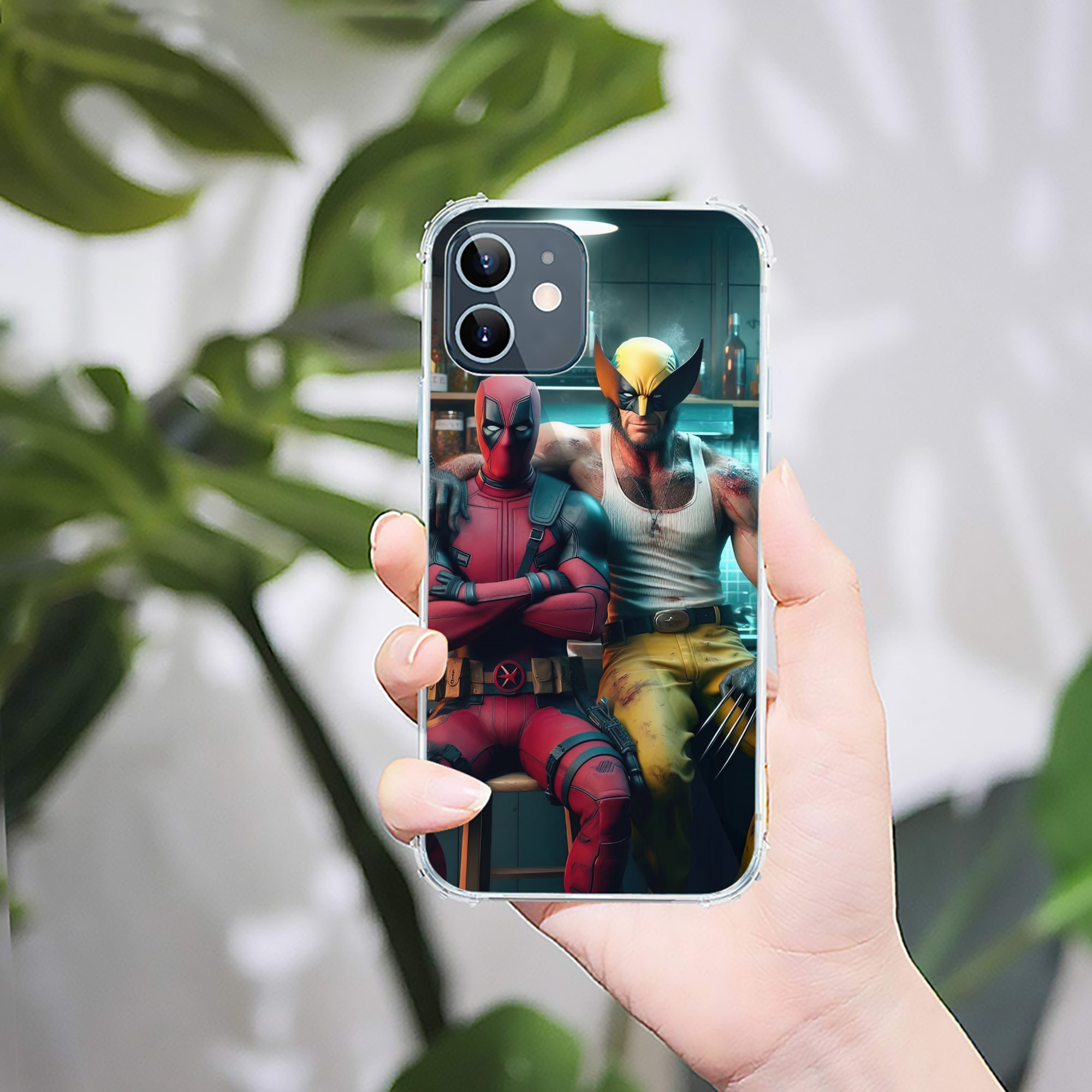 （画像用） Deadpool デッドプール 【iPhone 12シリーズ対応】透明スマホケース（クリアソフトケース）